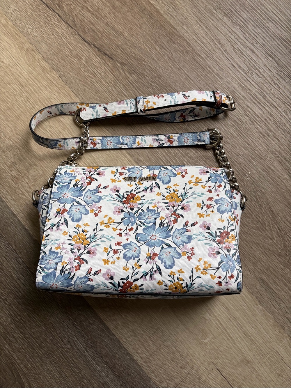 Steve Madden Blue Floral Crossbody
